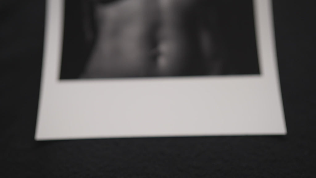 Woman with Black Hat - Female Torso Study in Black and White