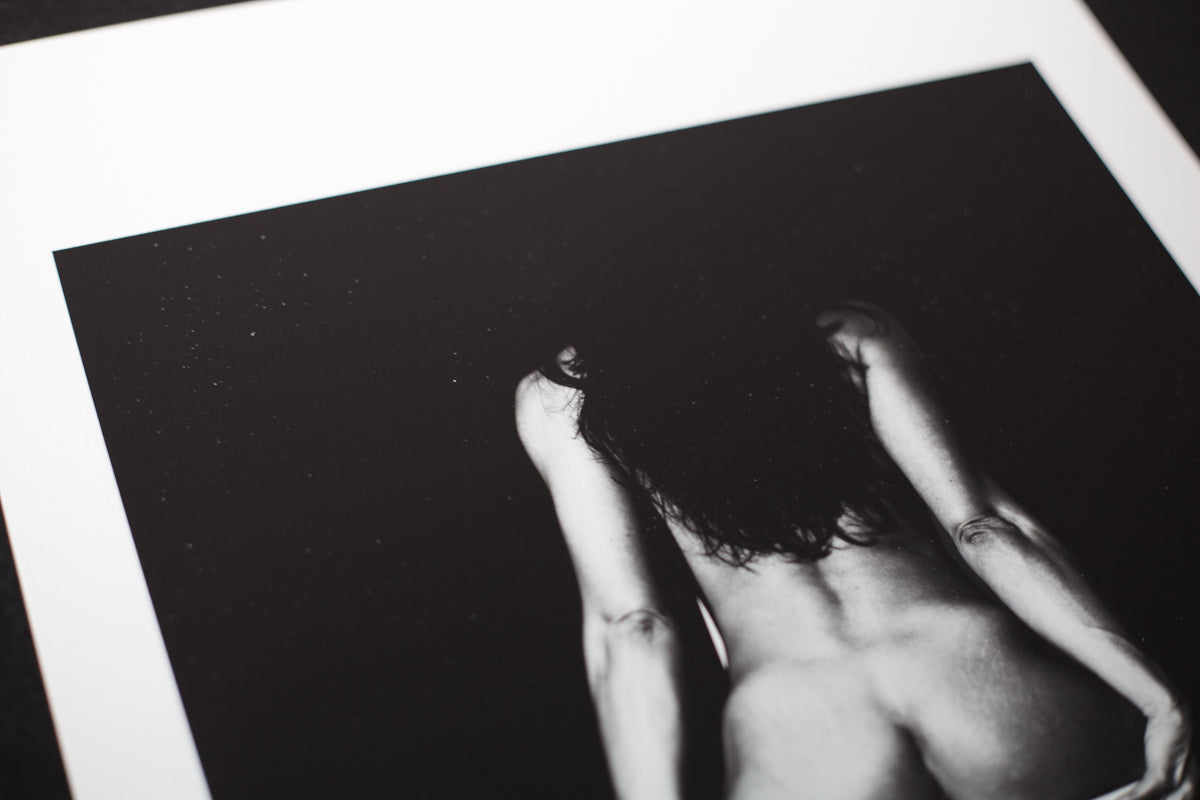 Sitting On White Chair - 2x3 Composition - Erotic Photography