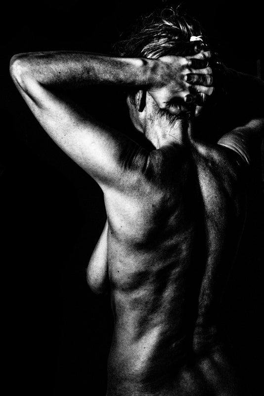 Woman with Clasped Hands - Nude Art Photography